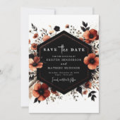 Boho Terracotta Wedding Save The Date (Vorderseite)