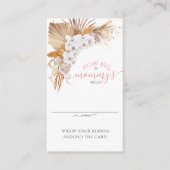 Boho Terracotta Wie groß ist Mama's Bauchkarte Begleitkarte (Vorderseite)