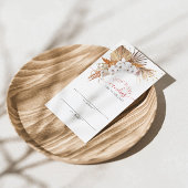 Boho Terracotta Wie viele Candies Game Card Begleitkarte