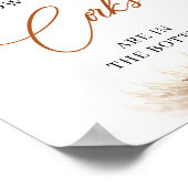 Boho terracotta Wie viele Korken in der Flasche Poster (Ecke)