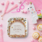 Boho Terracotta Wildblumen Arch Brautparty Pappteller (Party)