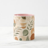 Boho-Terrakotta-Abstraktes Morgenkaffeetasse Gesch Tasse (Zentrum)