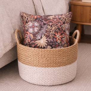 Boho-Terrakotta-Blumenmuster Kissen