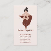 Boho-Terrakotta-erdiger Yoga-Lehrer Terminkarte (Vorderseite)