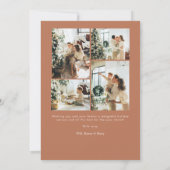 Boho-Terrakotta-Foto Frohe Feiertage  Feiertagskarte (Rückseite)