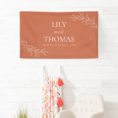 Boho Terrakotta Hochzeit Klassiker Banner (Insitu)