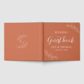 Boho Terrakotta Hochzeit Klassiker Gästebuch (Voll)