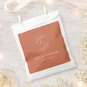Boho Terrakotta Hochzeit Klassiker Geschenktütchen (Ausgeschnitten)