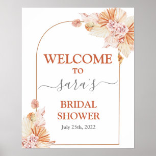 Boho-Terrakotta-Junggesellinnen-Abschieds-Willkomm Poster