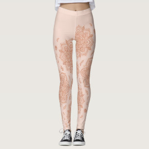 Boho-Terrakotta-Mandala Leggings