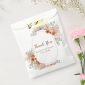 Boho-Terrakotta-Pampasgras-Brautabschied Geschenktütchen (Versiegelt)