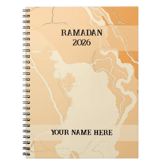 Boho Terrakotta Ramadan Notizblock (Vorderseite)