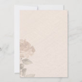 Boho-Terrakotta-Rosen-Salbei-Grünzeug-Hochzeit | Einladung (Rückseite)