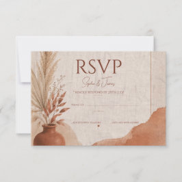 Boho-Terrakotta-RSVP-Karte RSVP Karte
