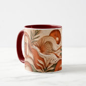 Boho-Terrakotta-Wüsten-Morgen-Kaffeetasse Geschenk Tasse (Vorderseite Links)