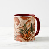 Boho-Terrakotta-Wüsten-Morgen-Kaffeetasse Geschenk Tasse (VorderseiteRechts)