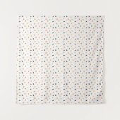 Boho Terrazzo Dots Wall Tapestry Wandteppich (Vorderseite)
