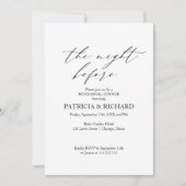 Boho The Night Before Probe Dinner Einladung (Vorderseite)