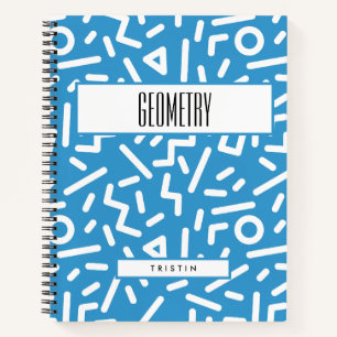 BOHO - Thema "Blau und Weiß" Notizblock