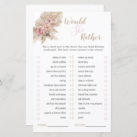 Boho Theme Brautparty würde sie eher spielen (Vorne/Hinten)