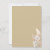 Boho Theme Bridal Dusche Einladung (Rückseite)