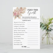 Boho Theme Finde das Gast Game (Stehend Vorderseite)