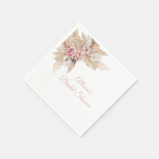 Boho Theme Personalisiert Cocktail Napkins Serviette (Ecke)