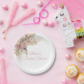Boho Theme Personalisierte Papierplatte Pappteller (Party)