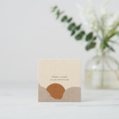 Boho Therapeut Quadratische Visitenkarte (Stehend Vorderseite)