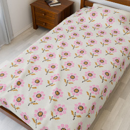Boho Throw Blanket mit ukrainischem Volksmuster Fleecedecke