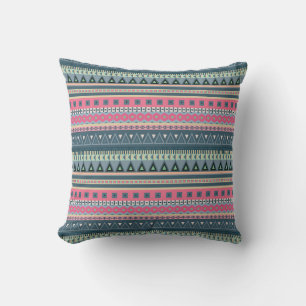 Boho Throw Pillow Tribal Throw Pillow Multicolor Kissen
