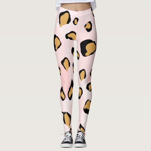 Boho-Tiermuster Leggings (Vorderseite)