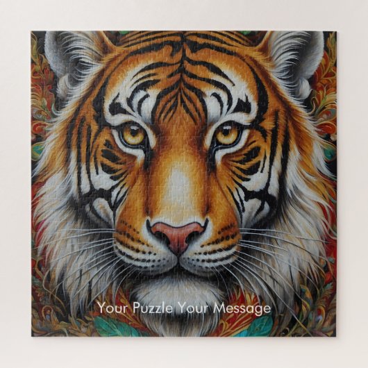 Boho Tiger Mandala Puzzle (Vertikal)