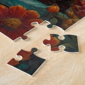 Boho Tiger Puzzle - Lebhafter Dschungel (Seite)