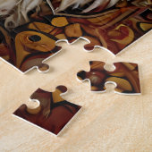 Boho Tiger Puzzle - Lebhafter Dschungel (Seite)