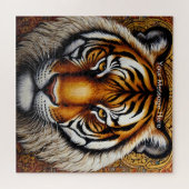 Boho Tiger Puzzle - Lebhafter Dschungel (Horizontal)