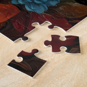 Boho Tiger Puzzle - Lebhafter Dschungel (Seite)