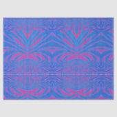 Boho Tiger Stripe Pink und Blau Seidenpapier (Vorderseite)