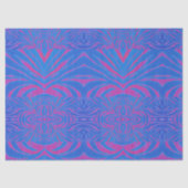 Boho Tiger Stripe Pink und Blau Seidenpapier (Vorderseite)