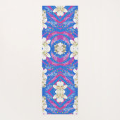 Boho Tiger Stripe Pink und Blue Yoga Mat Yogamatte (Rückseite)