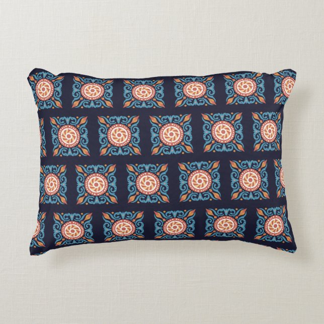 Boho Tile Accent Pillow Dekokissen (Vorderseite)