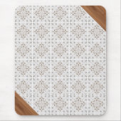 Boho Tile Bamboo Office Bohemisch Mousepad (Vorne)
