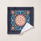 Boho Tile Bath Handtuch Set (Waschlappen)