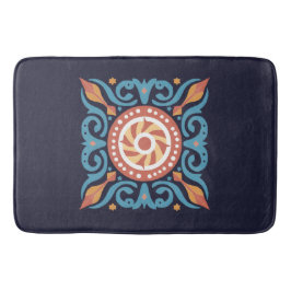 Boho Tile Bath Mat Badematte