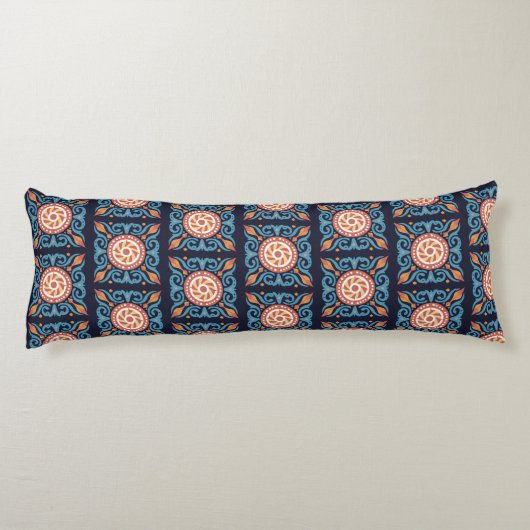 Boho Tile Body Pillow Seitenschläferkissen (Rückseite)
