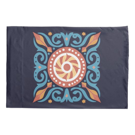 Boho Tile Kissenbezug (Rückseite)