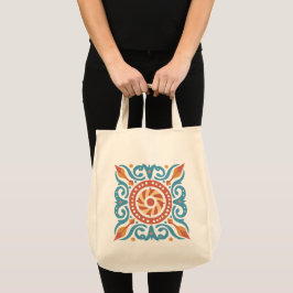 Boho Tile Tote Bag Tragetasche
