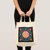 Boho Tile Tote Bag Tragetasche (Vorderseite (Produkt))