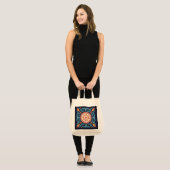 Boho Tile Tote Bag Tragetasche (Vorderseite (Model))
