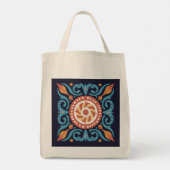 Boho Tile Tote Bag Tragetasche (Rückseite)